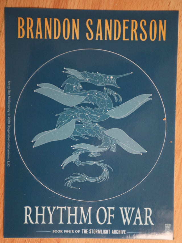 Buy Rhythm of War by Brandon Sanderson signed 1st edition book – Setanta  Books