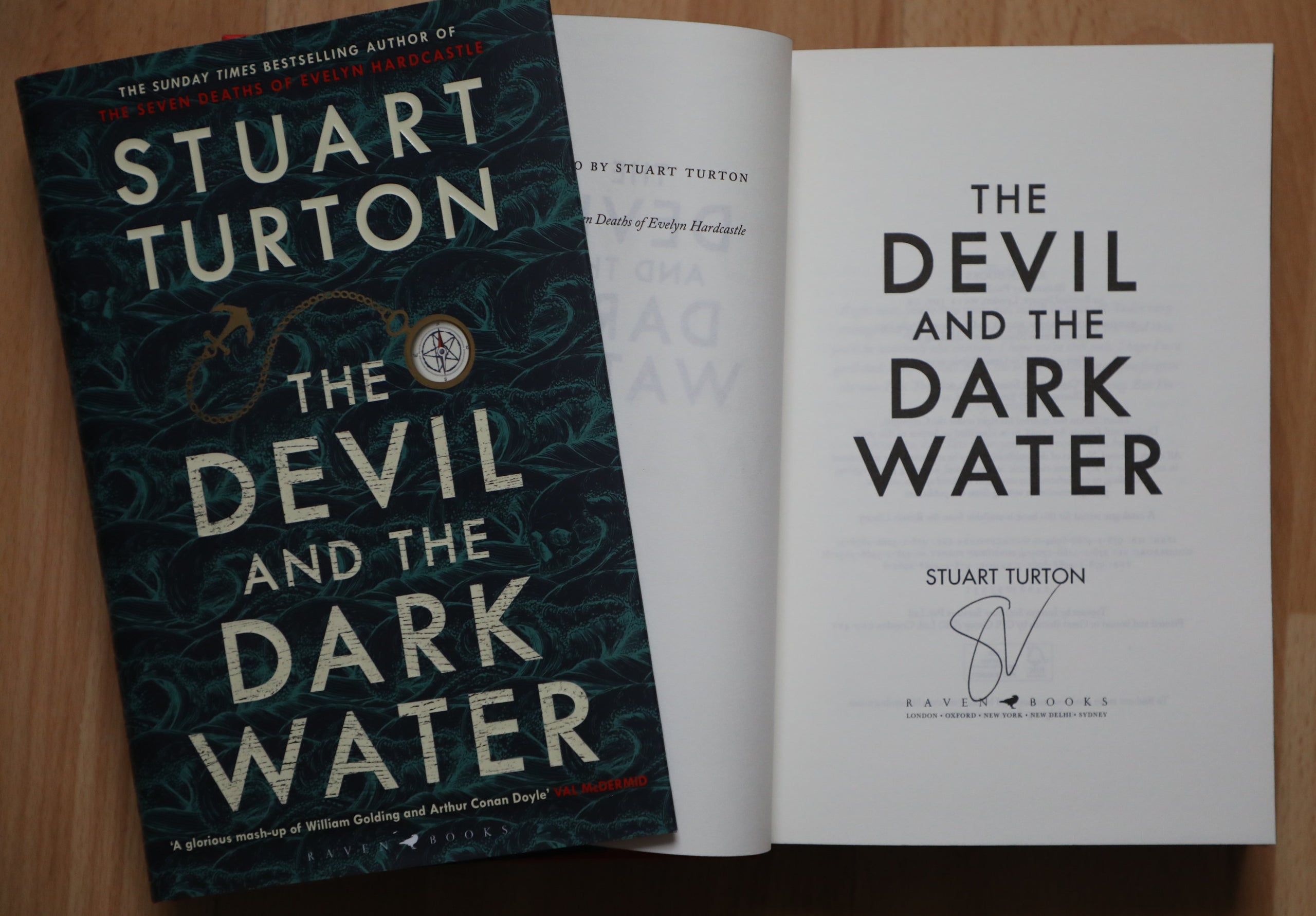 Stuart Turton - The Devil and the Dark Water signed first edition